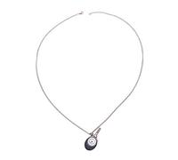 Bumdenuu Colgante Collar Vintage Reloj de Bolsillo de Cuarzo Raqueta de Tenis Búho de las Mujeres, marrón