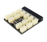 Bumdenuu Convertidor de Tarjeta de derivación de alimentación ATX 13X 8Pin con adaptador de corriente de servidor de pantalla digital para minería Ethereum BTC