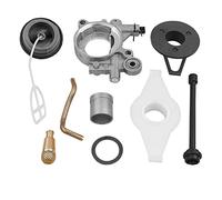 Bumdenuu Kit de engranajes con un tornillo sin fin para bomba de aceite para 372Xp 365 371 385 390 362 570 575 576