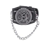 Bumdenuu Relojes Reloj de Muñeca Reloj Analógico de Esqueleto, Negro