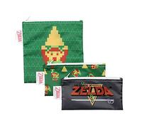 Bumkins 3 piezas Nintendo Bolsa reutilizable para bocadillos Zelda