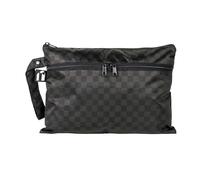 Bumkins Bolsa impermeable para húmedo y seco, para bebé, viaje, bañador, pañales de tela, sacaleches, piscina, gimnasio, aseo, gancho para carrito, pack para guardería, con cremallera, negro a cuadros