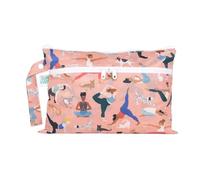 Bumkins Bolsa Impermeable para húmedo y seco, para bebé, Viaje, bañadores, pañales de Tela, sacaleches, Piscina, Gimnasio, Aseo, Gancho para Carrito, Pack para guardería, con Cremallera, Yoga Pals