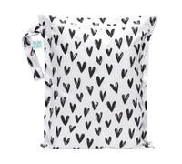 Bumkins Bolsa Impermeable Reutilizable con Cremallera, Corazones, Wet Bag, Wet Bag