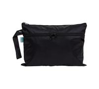 Bumkins Bolsa Impermeable Reutilizable para húmedo y seco, para bebé, Viaje, bañadores, pañales de Tela, sacaleches, Piscina, Gimnasio, Aseo, Gancho para Carrito, guardería, con Cremallera, Negro