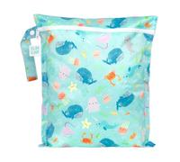Bumkins Bolsas húmedas impermeables para bebé, viajes, traje de baño, pañales de tela, piezas de bomba, ropa de gimnasio, artículos de tocador, correa para cochecito, bolsa reutilizable con cremallera