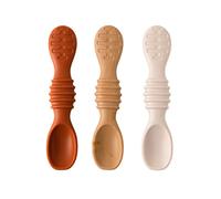 Bumkins - Cucharas de silicona (3 piezas) - Rocky Road