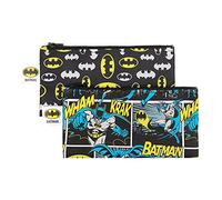 Bumkins DC Comics - Bolsa de aperitivos reutilizable (tamaño pequeño, 2 unidades), diseño de Batman