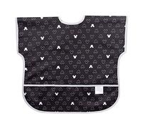 Bumkins Disney - Babero de manga corta para niñas o niños, niños pequeños y niños de 1 a 3 años, tamaño grande, esencial para niños pequeños, comer, ahorro de desorden, delantal de tela suave para