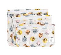 Bumkins Disney - Bolsa de Viaje, artículos de tocador, Bolsa aprobada por la TSA, Bolsa con Cremallera, tamaño de Cuarto de galón, Compatible con aerolíneas, Lado Transparente, organización,