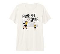 Bump Set Spike Girls Voleibol Jugador Mujeres Equipo de Voleibol Camiseta Premium
