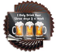 Bumper Happy - Accesorios de habitación para hombre Garaje I Only Drink Beer Three Days & A W alcomanías sin residuos para pesca (8 x 12 cm)