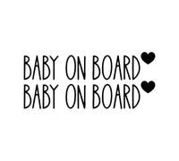 Bumper Stickers For Cars, Car Stickers | 2 Piece High-Adhesion Waterproof Child On Board Reminder, Automotive Warning Decals, For Bumper Rear Window Door SUV Sedan Pickup RV City Highway