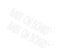 Bumper Stickers For Cars, Car Stickers | 2 Piece High-Adhesion Waterproof Child On Board Reminder, Automotive Warning Decals, For Bumper Rear Window Door SUV Sedan Pickup RV City Highway