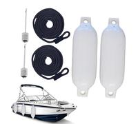 BUMPERS - Cojín De Muelle Inflable, Buffer De Borde Flotante | Protector De Línea Costera A Prueba de Aguas, Barrera Marina, Soporte Exterior Con Campamento De Surfmer Para El Entorno De Navegación