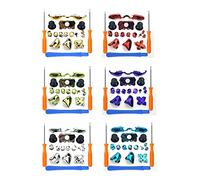 Bumpers Triggers Buttons DPad LB RB LT RT - Botones y Destornilladores T6 T8 y Barra de Corona para Mando Xbox One Elite de 3,5 mm Chrome Purple