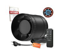 BUMSOU 100mm Extractor de Aire en Línea Bidireccional, 6 Velocidades, Mando a Distancia - Ventilador de Conducto Silencioso Potente con Protección contra Sobrecalentamiento, Extractor de Baño Aseo