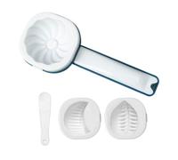 Bun/Dumpling Maker - 3-Shape Press Mold, Non-Stick, Easy Release, Dishwashe
