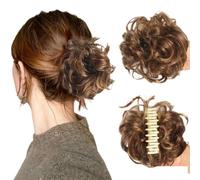 Bun Extension Clips, Wavy Claw Clip Messy Bun Hair Piece For Women, For Flat Updos Curly Hair Ponytail Bun Clip In Hair Extensions (#13)