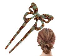 Bun Pins for Hair, acetate Long U Shaped Hairpins, French Twist Hair Pin, Vintage Bun Hair Sticks, Updo Hair Clips for Thin Thick Hair, Women Thicker Hair