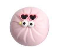 Bun Shape Fidget Toy - Sensory Dough Ball | 8.5x8.5cm Stress Toy with Stretchy Pinchable Texture, Thermoplastic Rubber Squishy Ball with Soft Elastic Feel, Sensory Desk Gadget