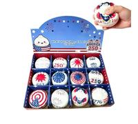 Bun Squeeze Toy - Sensory Fidget Set, Soft Stress Relief Toys, America Theme Hand Toys, Cute Desk Relaxation Squeeze Toy for Office Classroom School Work Study Relaxation