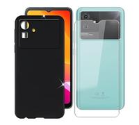 BUNAL Funda para Cubot Note 21 (6.56") Teléfono + Cristal Templado, Capa Antigolpes y Antiarañazos Protector Silicona Funda Móvil para Cubot Note 21 - Negro