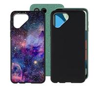 BUNAL Funda para Fairphone 4 (6.30") Teléfono, [2 Paquetes] Capa Antigolpes Silicona a Prueba de Caídas Case Protectora Carcasa TPU Suave - Negro+Colorido
