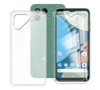 BUNAL Funda para Fairphone 4 (6.30") Teléfono + (2 Piezas) Protector de Pantalla, Blanco Translúcido Funda para Protectora, Funda para Teléfono de Silicona-Blanco Translúcido