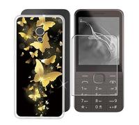 BUNAL Funda para Nokia 235 4G 2024 (2.80") Teléfono + Vidrio Templado, Capa Antigolpes y Antiarañazos Antigolpes Protectora Funda de Silicona a Prueba de Caídas - Podrido 1