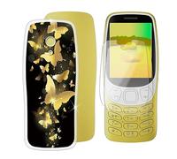 BUNAL Funda para Nokia 3210 2024 (2.40") Teléfono + Cristal Templado(2 Piezas), Cover Antigolpes Funda y Protector a Case Prueba de Caídas + Vidrio Templado - Podrido 1
