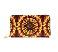 BUNAL Turning The Flame - Cartera multifuncional con diseño minimalista, 12 ranuras para tarjetas de crédito, protección plegable multicapa para tus tarjetas y artículos esenciales, Negro -, Talla