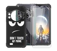 BUNALFaa Funda para Cubot Kingkong Ace 2 (6.56") Teléfono + Cristal Templado(2 Piezas), Capa Antigolpes Silicona a Prueba de Caídas Funda Móvil para Protectora TPU Suave - No toques