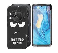 BUNALFaa Funda para Cubot Kingkong Power 3 (6.72") Teléfono + Cristal Templado, Capa Antigolpes y Antiarañazos Protector Silicona Funda Móvil para Cubot Kingkong Power 3 - No toques