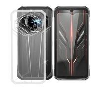 BUNALFaa Funda para Doogee S119 (6.72") Teléfono + Cristal Templado, Capa Antigolpes y Antiarañazos Protector Silicona Funda Móvil para Doogee S119 - Transparent