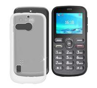 BUNALFaa Funda para Doro 1880 4G (2.80"), Capa Antigolpes Cover Prueba de Caídas Protectora TPU Ultrafino Suave Silicona Case Carcasa para Doro 1880 4G - Blanco