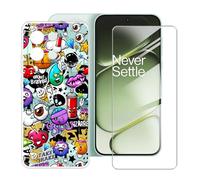 BUNALFaa Funda para OnePlus Turbo 6 (6.78") Teléfono + Protectores de Pantalla 9H Dureza Vidrio Templado, Antigolpes y Antiarañazos Protectora Prueba de Caídas -Ojos múltiples