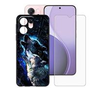 BUNALFaa Funda para OPPO Reno14 F Star Wars (6.57") Móvil Case + Cristal Templado Protector de Pantalla Capa Antigolpes y Antiarañazos Protector Black Silicona Carcasas para -En el Viaje