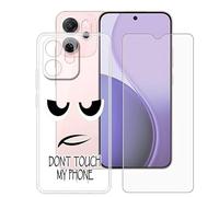 BUNALFaa Funda para OPPO Reno14 F Star Wars (6.57") Móvil Case + Cristal Templado Protector de Pantalla Capa Antigolpes y Antiarañazos Protector Transparente Silicona Carcasas para -Sin mí