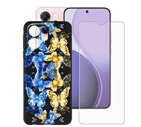 BUNALFaa Funda para OPPO Reno14 F Star Wars (6.57") Móvil Case + Cristal Templado Protector de Pantalla Capa Antigolpes Protector Black Silicona Carcasas para -Clásico inmaduro