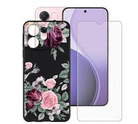 BUNALFaa Funda para OPPO Reno14 F Star Wars (6.57") Móvil Case + Cristal Templado Protector de Pantalla Capa Antigolpes y Antiarañazos Protector Black Silicona Carcasas para -Juntos