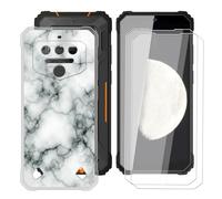 BUNALFaa Funda para Oukitel WP23S (6.52") Teléfono + Protectores de Pantalla 9H Dureza Vidrio Templado(2 Piezas), Antigolpes y Antiarañazos Protectora Prueba de Caídas -Patrón de Piedra