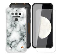 BUNALFaa Funda para Oukitel WP23S (6.52") Teléfono + Protectores de Pantalla 9H Dureza Vidrio Templado, Antigolpes y Antiarañazos Protectora Prueba de Caídas -Patrón de Piedra
