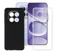 BUNALFaa Funda para Redmi Note 15 Pro 4G (6.77") Teléfono, [2 Paquetes] Capa Antigolpes Silicona a Prueba de Caídas Case Protectora Carcasa TPU Suave - Negro+Clear