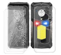 BUNALFaa Funda para Ulefone Armor 29 Pro Thermal (6.67") Teléfono + 9H Dureza Cristal Templado (3 Piezas), Cover Antigolpes Protector a Case Prueba de Caídas + Vidrio Templado - Clear