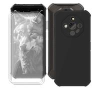 BUNALFaa Funda para Ulefone Armor X16 Pro (6.56") Teléfono + Cristal Templado (3 Piezas), Capa Antigolpes Silicona a Prueba de Caídas Funda Móvil para Protectora TPU Suave - Negro