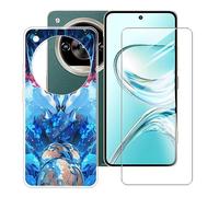 BUNALFaa Funda para ZTE Nubia Focus 2 Ultra (6.8") Móvil Case + Cristal Templado Protector de Pantalla Capa Antigolpes y Antiarañazos Protector Clear Silicona Carcasas para -E15