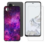 BUNALFaa Funda para ZTE Nubia S2 Lite (6.7") Móvil Case + Cristal Templado Protector de Pantalla Capa Antigolpes y Antiarañazos Protector Black Silicona Carcasas para -Fin del Viaje