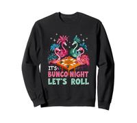Bunco Night Pink Flamingo Bunco Juego Dados Tropical Gambling Sudadera
