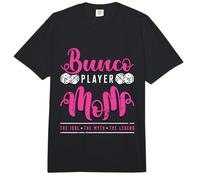 Bunco Player Mom The Idol The Myth Game Night Bunco Player Comfort Colors Adult Heavyweight T-Shirt